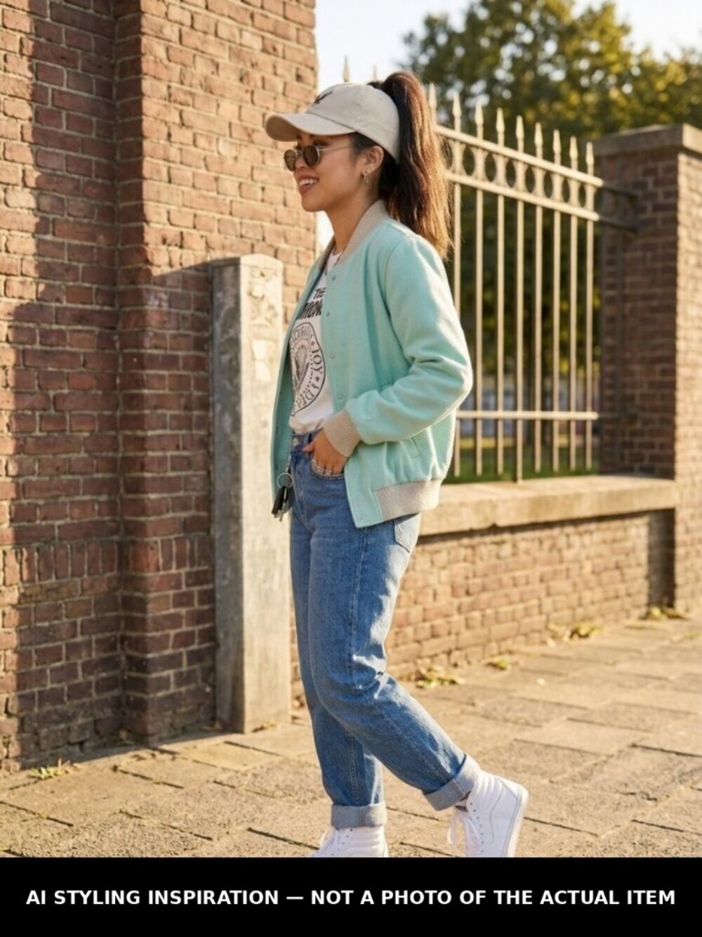 Mint Green Padded Bomber Jacket – Cozy & Casual